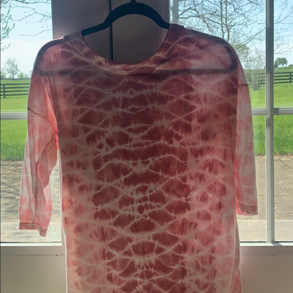Pink tie dye long sleeve